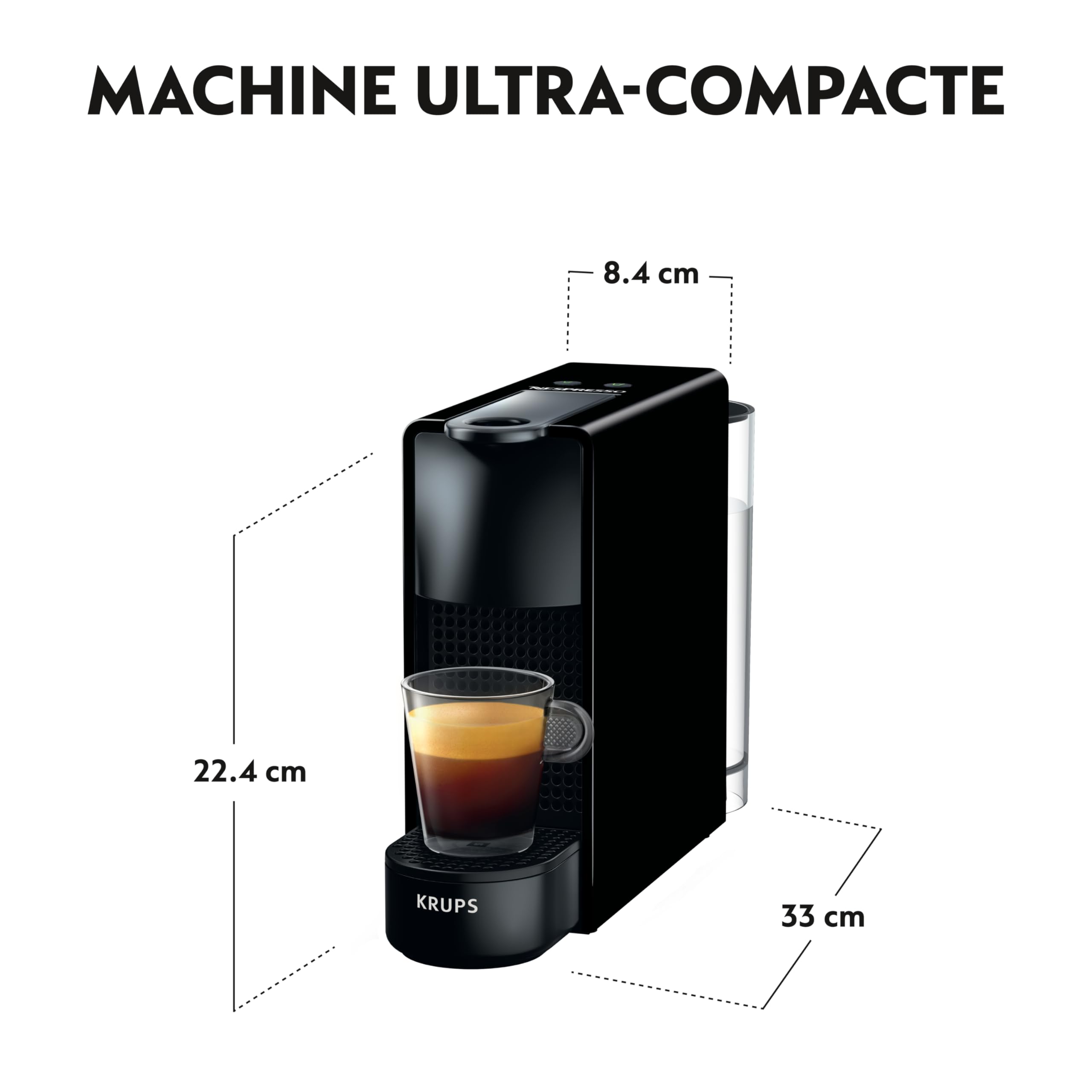 Machine à Café Essenza Mini Noir Cafetière à Capsules